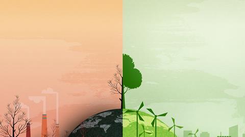 Global warming and climate change concept