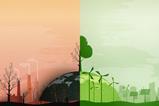 Global warming and climate change concept