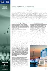 Energy and Climate Change position statement
