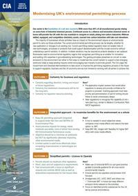 Modernising UK's environmental permitting process