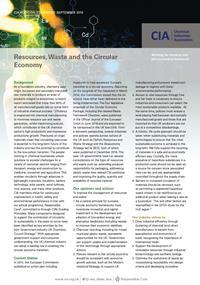 Resources, Waste and the Circular Economy